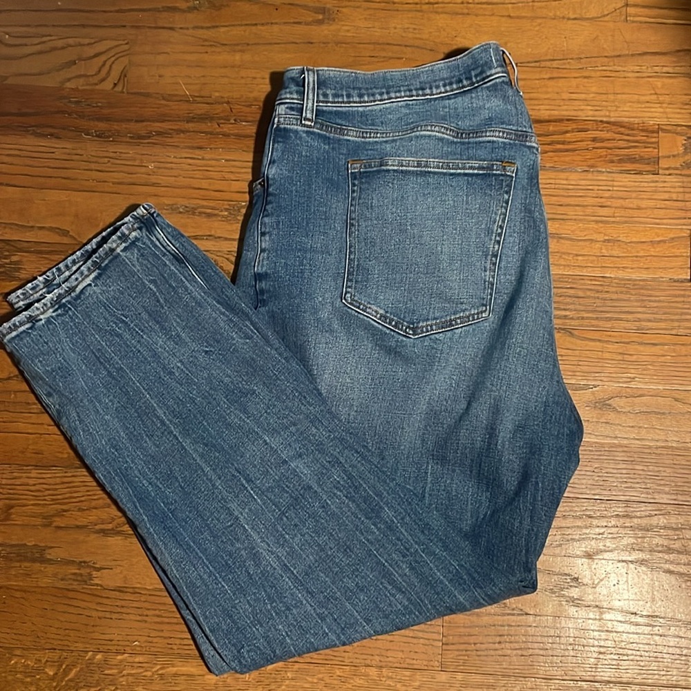 Abercrombie & Fitch ankle straight ultra high rise jeans